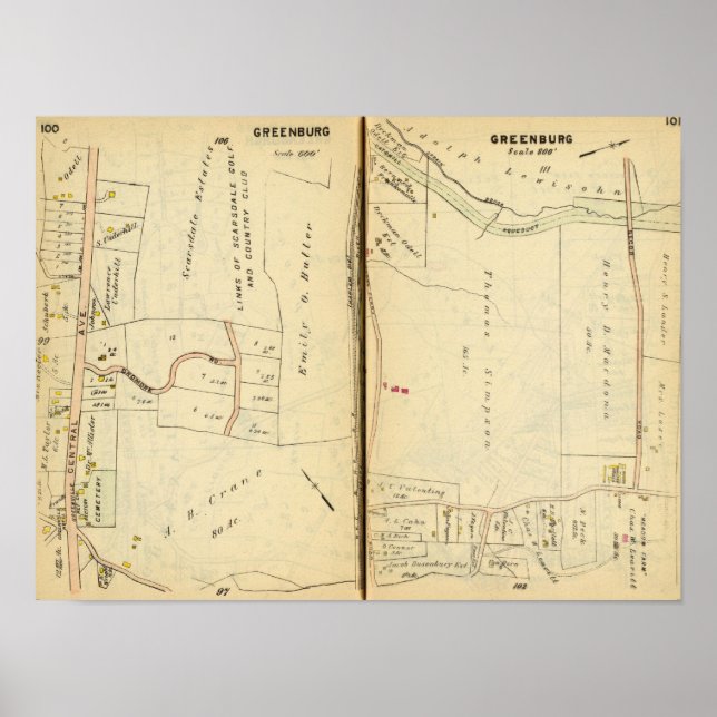 Póster Greenburg, Nova Iorque 6 (Frente)