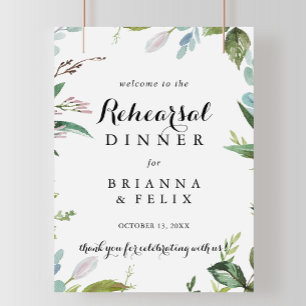Poster Greenerescer Calligraphy - Sinal de Boas-vindas do