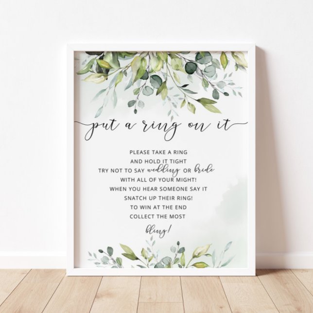 Poster Greenery colocou um anel no jogo (Criador carregado)