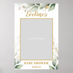 Poster Greenery Eucalyptus boho chá de fraldas prop