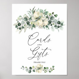 Poster Greenery Eucalyptus Cards & Gifts Sign