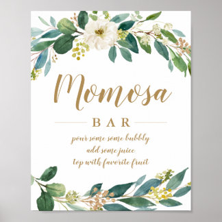 Poster Greenery Momosa - Sinal de Bar
