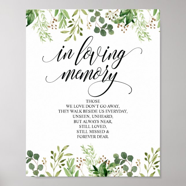 Poster Greenery no Adoro Memorial Sinal (Frente)