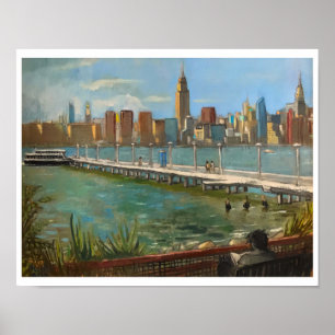 Poster "Greenpoint (Brooklyn NYC)" 11x14 pol   por M. Koc
