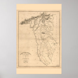 Póster Greenville, SC Histórica Vintage Wall Art