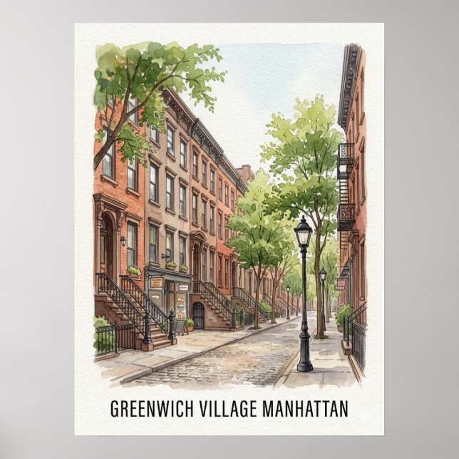 Poster Greenwich Village Manhattan (Frente)