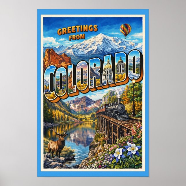 Poster Greetings from Colorado (Frente)