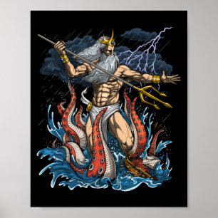 Poster Grego - Deus Poseidon