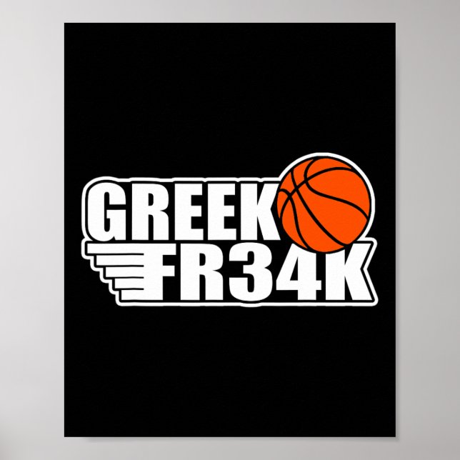 Poster Grego Fr&# k Bysketbyll Milwaukee Freak Geek (Frente)