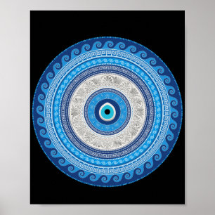Poster Grego Mati Mataki - ornamento do olho mau de