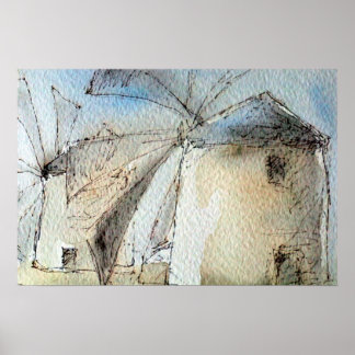 Póster Grego para-brisas