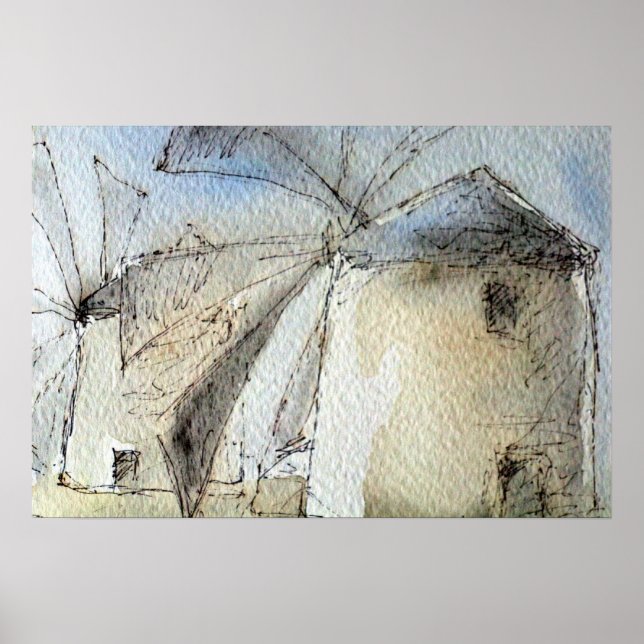 Póster Grego para-brisas (Frente)