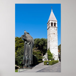 Poster Gregório da estátua Nin em Split - Dalmácia, Cr