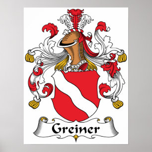 Póster Greiner Family Crest