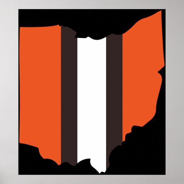Poster Grelha Cleveland Browns Ativa (Frente)