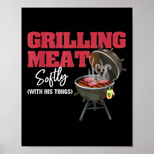 Poster Grelha De Carne Suave Com As Pás Engraçadas De Chu (Frente)