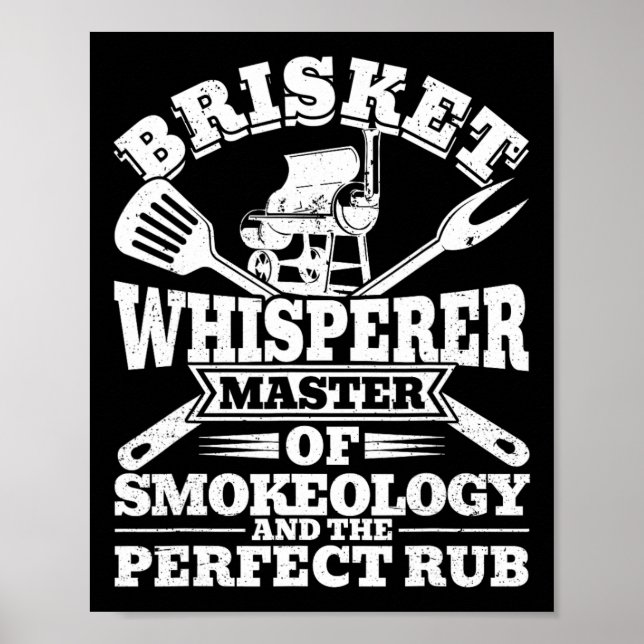 Poster Grelha de Fumador de Churrasco de Rub Perfeito do  (Frente)