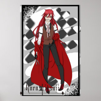 Poster Grell Sutcliff from Kuroshitsuji  Black Butler