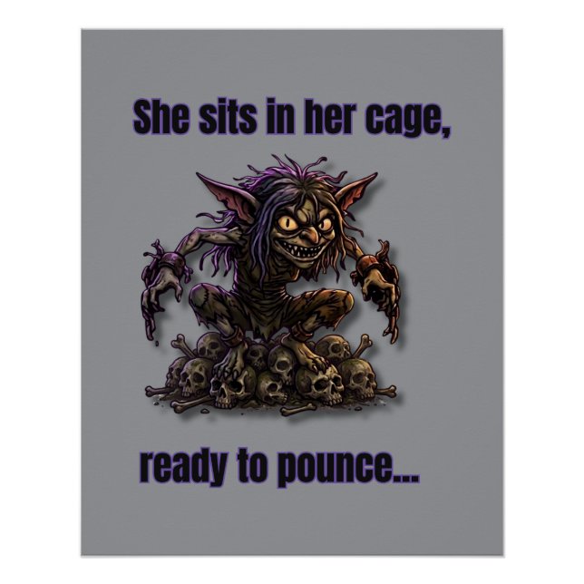 Póster Gremlin Pronta para Saltar (Frente)