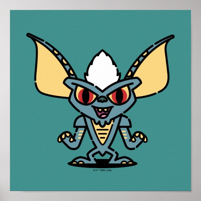 Poster Gremlins | Caractere cômico em grão (Frente)