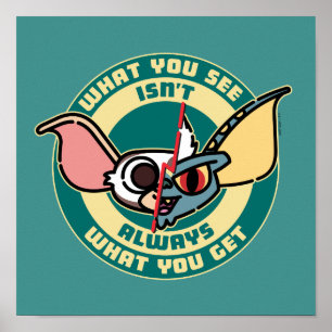 Poster Gremlins O que você vê nem sempre é o que você g