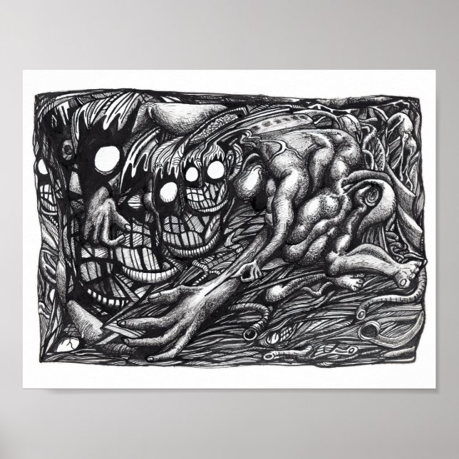 Poster Grendel Mãe Dream de Brian Benson. (Frente)