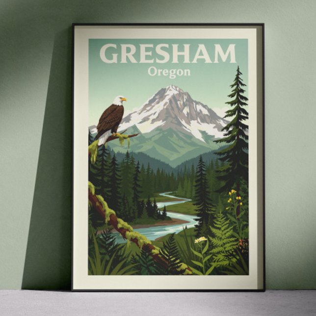 Poster Gresham Oregon Antigo (Criador carregado)