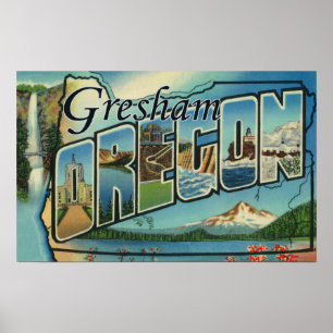 Póster Gresham, Oregon - grandes cenas da letra