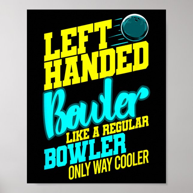 Poster Greve de Boliches de Humor com Bola de Bowler à Es (Frente)