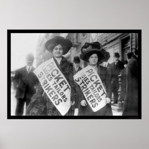 Poster Greve dos trabalhadores de vestuário, Nova Iorque