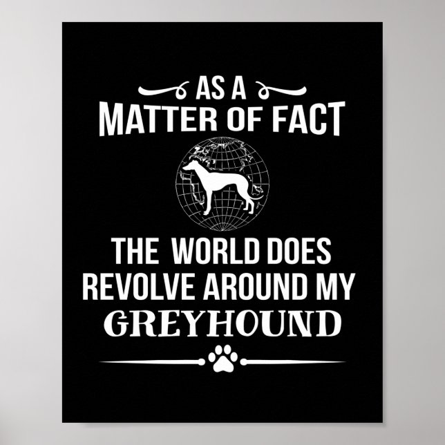 Poster Greyhound Dog Break Lover (Frente)