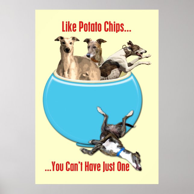 Poster Greyhounds Like Potato Chips (Frente)