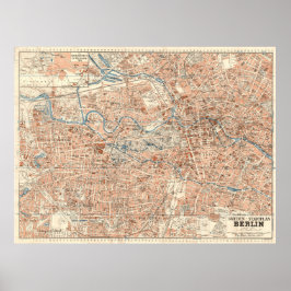Poster Grieben Berlin Stadtplan – Vintage German City Map