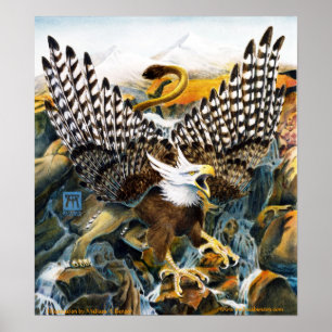 Poster Griffin em Waterall