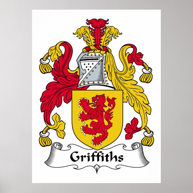Póster Griffiths Family Crest (Frente)