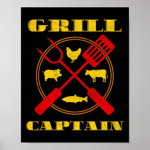 Poster Grill Capitão Churrasco