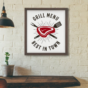Poster Grill Menu Best In Town