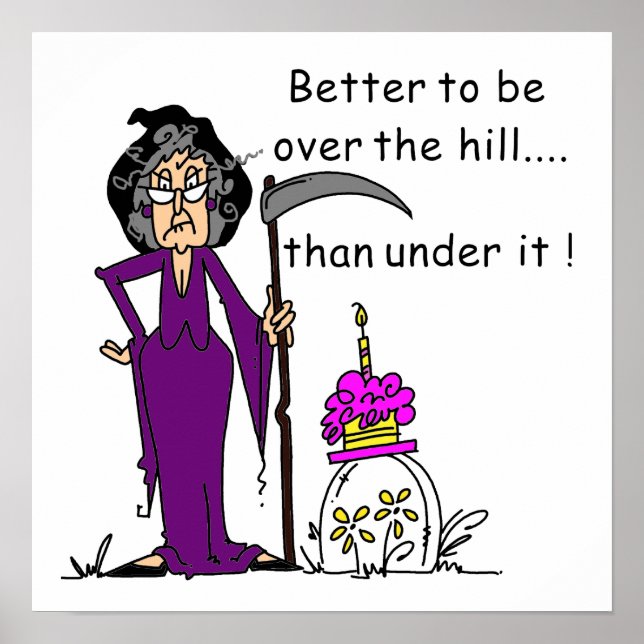 Póster Grim Reaper Birthday Humor (Frente)