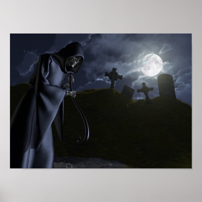 Póster Grim Reaper no Gabinete (Frente)