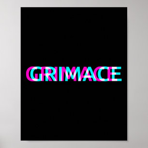Poster Grimace Edgy Aestético Grunge Emo Pastel Hall Góti