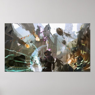 Poster Grimoire: Arte do conceito de Manastorm - batalha