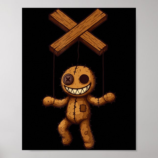 Poster Grimstring – Soky Playful Puppet Marionette Cartoo (Frente)