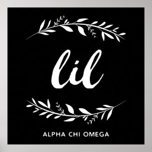 Poster Grinalda alfa de Omega Lil do qui