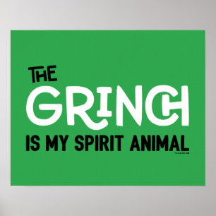 Poster Grinch é meu Animal Espiritual