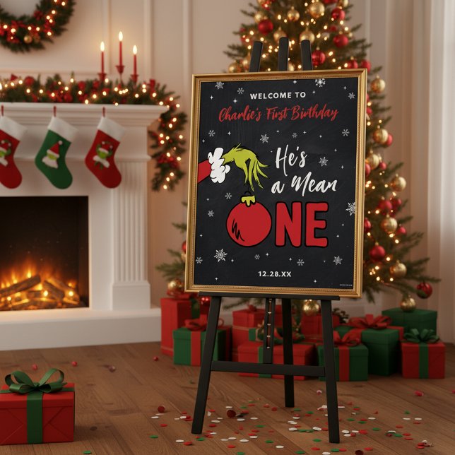 Poster Grinch Ele é um Mau 1º Aniversário (Criador carregado)