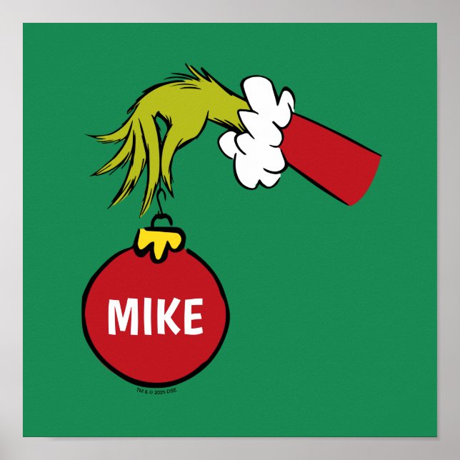 Poster Grinch | Enfeite Personalizado (Frente)