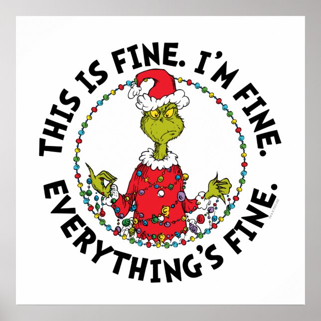 Poster Grinch | Everything's Fine (Frente)