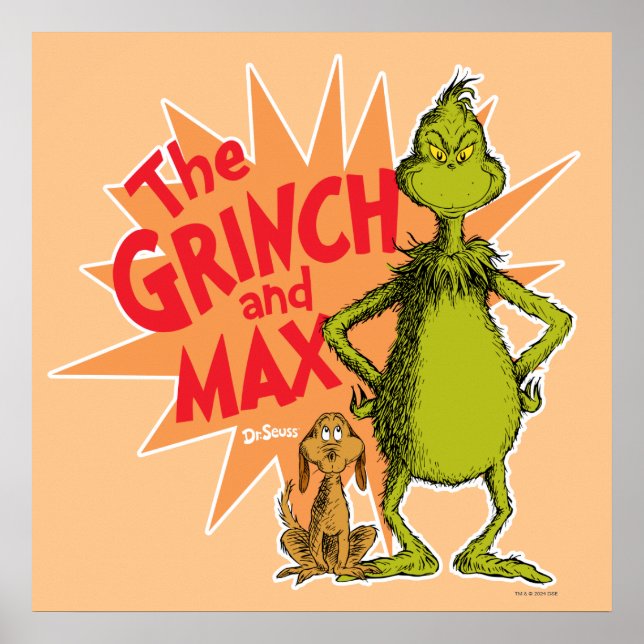 Poster Grinch | Grinch & Max Starburst (Frente)