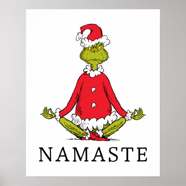 Poster Grinch | Namaste Papai Noel (Frente)