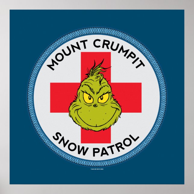 Poster Grinch | Patrulha de Neve do Mt. Crumpit (Frente)